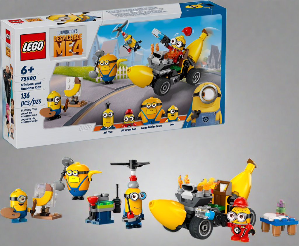 Despicable Me LEGO 75580 Minions and Banana Car Toy Set