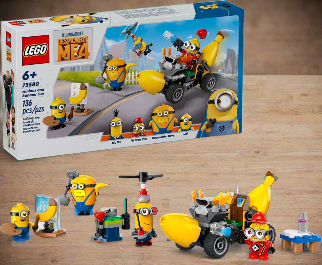 Despicable Me LEGO 75580 Minions and Banana Car Toy Set