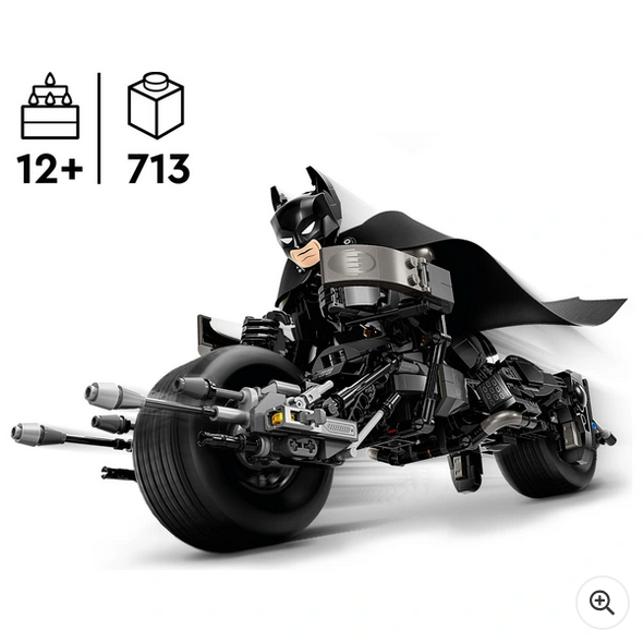 LEGO DC 76273 Batman Construction Figure & The Bat-Pod Bike Set