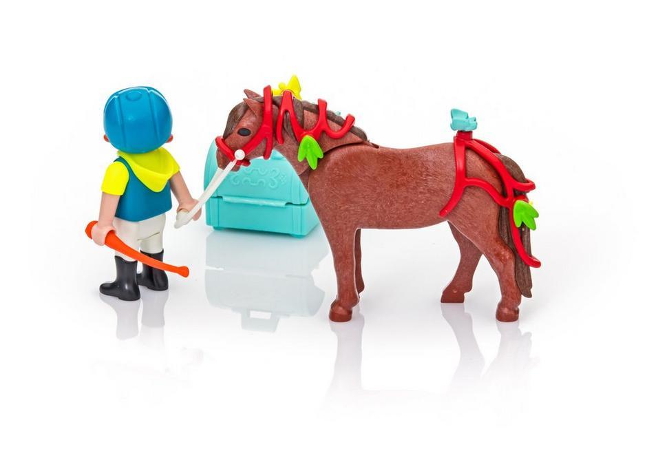 Playmobil Country 6971 Groomer with Butterfly Pony Figure