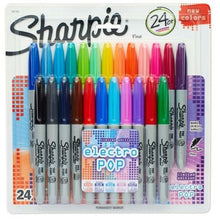 Load image into Gallery viewer, Set of Felt Tip Pens Sharpie Electro Pop Multicolour 24 Pieces 1 mm (6 Units)