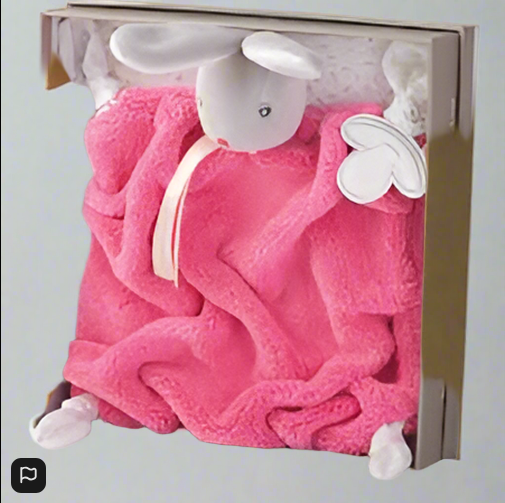 Kaloo Plume Doudou Rabbit Raspberry