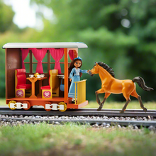 Load image into Gallery viewer, DreamWorks Spirit Untamed Lucky&#39;s Train Home Playset with Doll and Horse