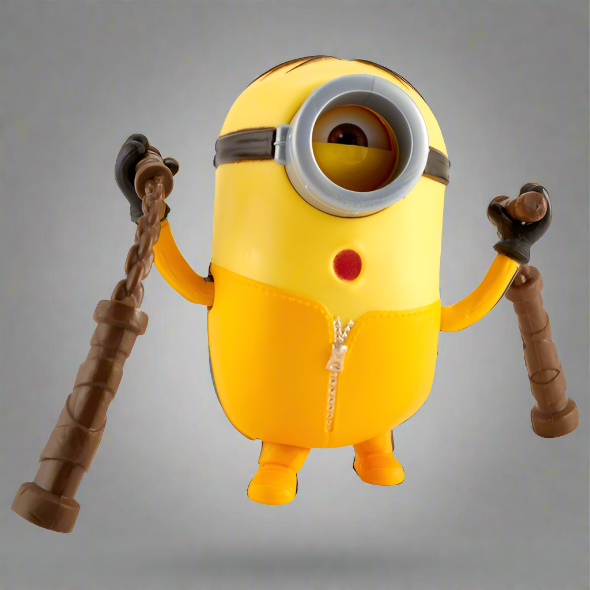 Minions: The Rise of Gru – Nunchuck Swinging Stuart Action Figure