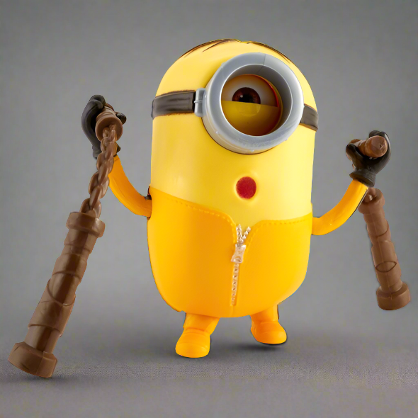 Minions: The Rise of Gru – Nunchuck Swinging Stuart Action Figure