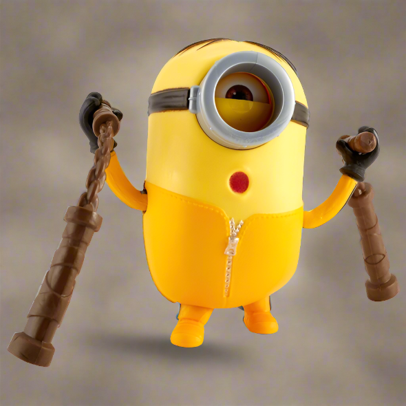 Minions: The Rise of Gru – Nunchuck Swinging Stuart Action Figure