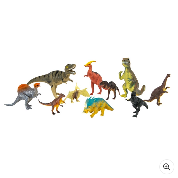 10 Piece Dinosaur Action Figure Set