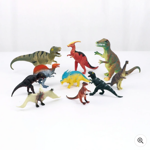 10 Piece Dinosaur Action Figure Set