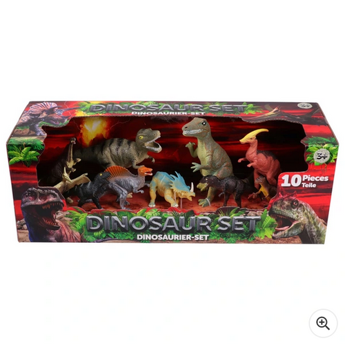 10 Piece Dinosaur Action Figure Set