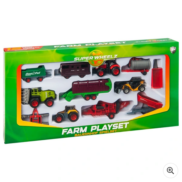 Super Wheelz 12 piece Farm Playset