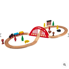 Load image into Gallery viewer, Squirrel Play 35 Piece Wooden Train Set