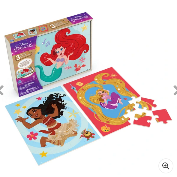 Bluey Wooden Puzzle 3 Pack and Storage Tray