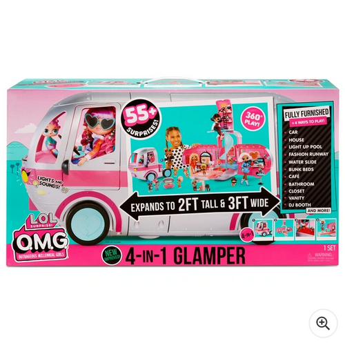 L.O.L. Surprise! O.M.G. 4-in-1 Glamper with 55+ Surprises