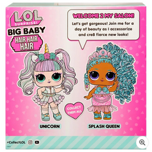 Load image into Gallery viewer, L.O.L. Surprise! Big Baby Hair Hair Hair Large 28cm Doll, Splash Queen with 14  Surprises
