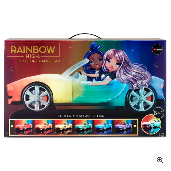 Rainbow High 8-in-1 Colour Change Car