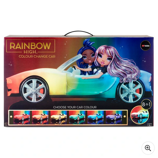 Rainbow High 8-in-1 Colour Change Car