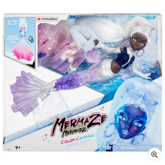 Mermaze Mermaidz Winter Waves Colour Change Fashion Doll – Crystabella