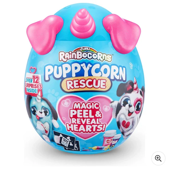 Rainbocorns Puppycorn Rescue  Surprise Plush  by ZURU Assorted Syles 1 Supplied Large