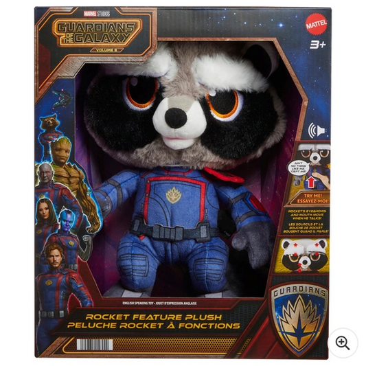 Marvel Guardians of The Galaxy Rocket Interactive Plush