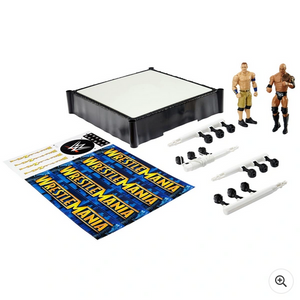 WWE WrestleMania The Rock vs John Cena Superstar Ring Bundle