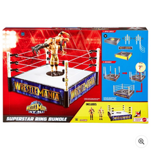 Load image into Gallery viewer, WWE WrestleMania The Rock vs John Cena Superstar Ring Bundle
