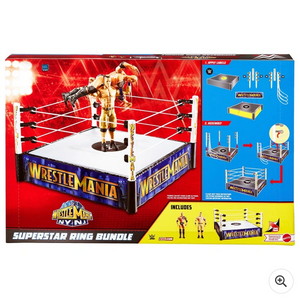 WWE WrestleMania The Rock vs John Cena Superstar Ring Bundle
