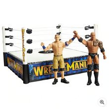 Load image into Gallery viewer, WWE WrestleMania The Rock vs John Cena Superstar Ring Bundle
