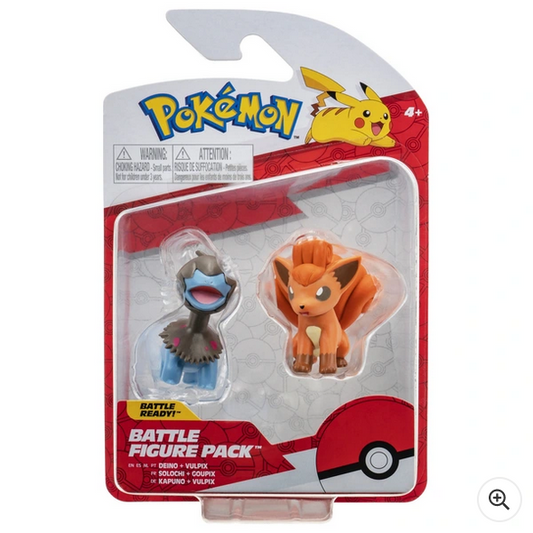 Pokémon Battle Figure 2 Pack - Vulpix & Deino