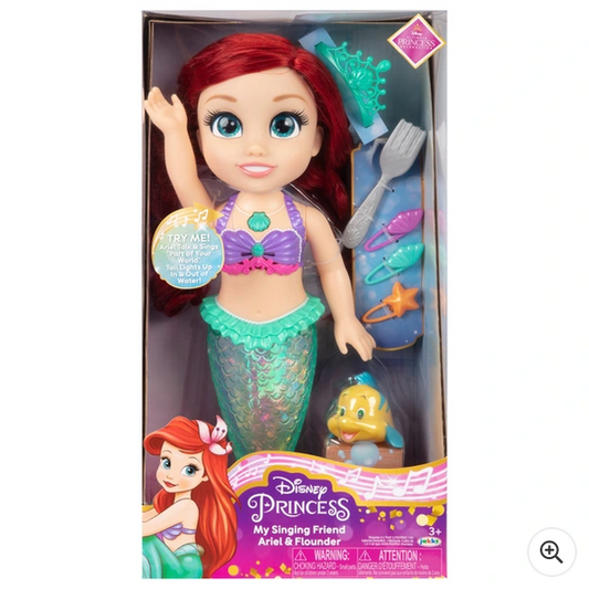 The Little Mermaid Disney Princess Ariel Singing Toddler Doll