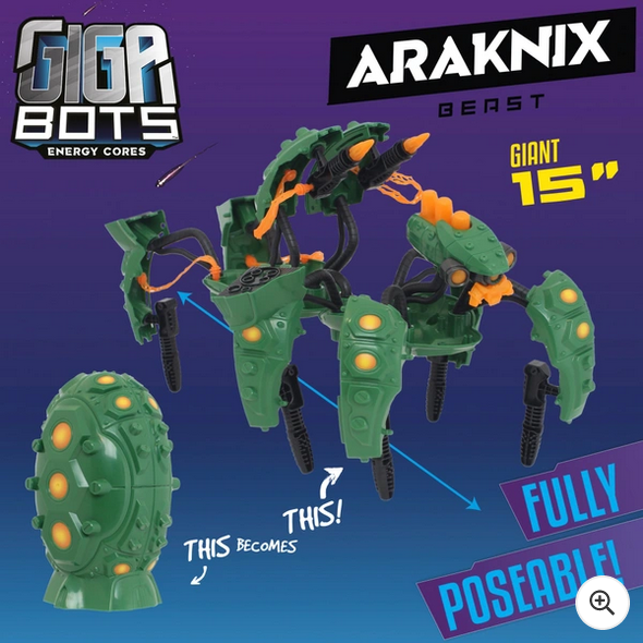 Gigabots Energy Core Araknix Robot Beast