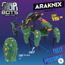 Load image into Gallery viewer, Gigabots Energy Core Araknix Robot Beast