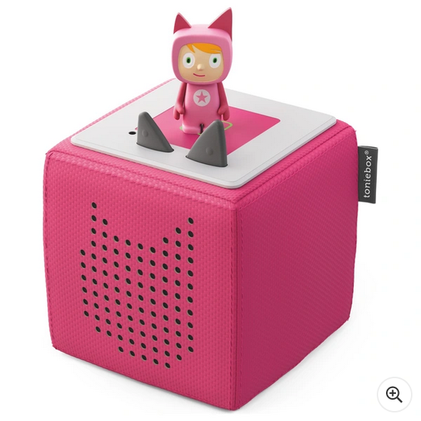 Tonies Toniebox Starter Set Audio Speaker for Kids – Pink