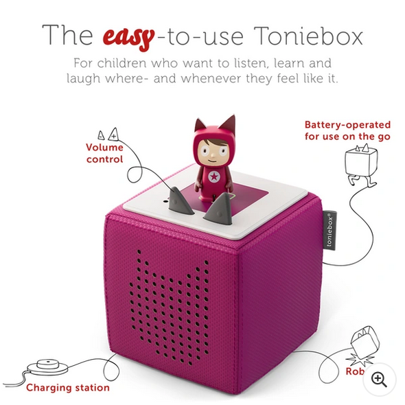 Tonies Toniebox Starter Set Audio Speaker for Kids - Purple