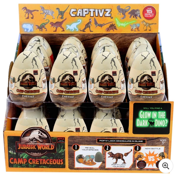 Jurassic World Captivz Camp Cretaceous Dinosaur Slime Egg Assorted Sty IEWAREHOUSE