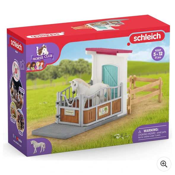 Schleich Horse Club Stall Extension 42569 With Stallion