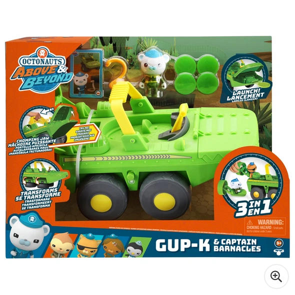 Octonauts Above & Beyond Gup-K & Captain Barnacle Swamp Speeder