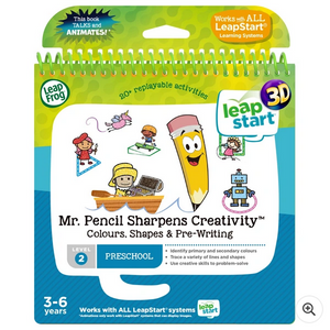LeapFrog LeapStart Mr. Pencil Sharpens Creativity Activity Book
