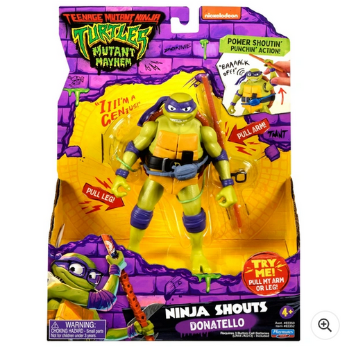 Teenage Mutant Ninja Turtles Mutant Mayhem - Ninja Shouts Figure Donatello
