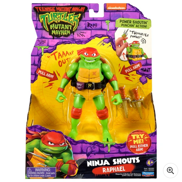 Teenage Mutant Ninja Turtles Mutant Mayhem - Ninja Shouts Figure Raphael