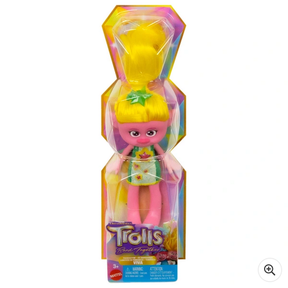 Trolls 3 Band Together Trendsettin’ Viva 20cm Doll