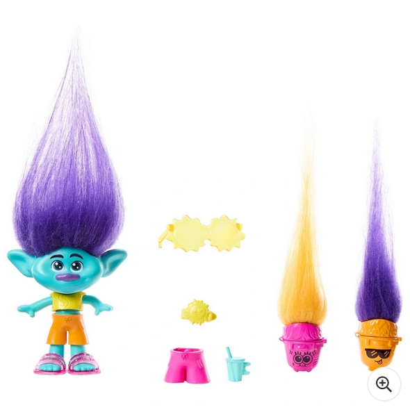 Trolls 3 Band Together Hair Pops Branch Small 10cm Doll