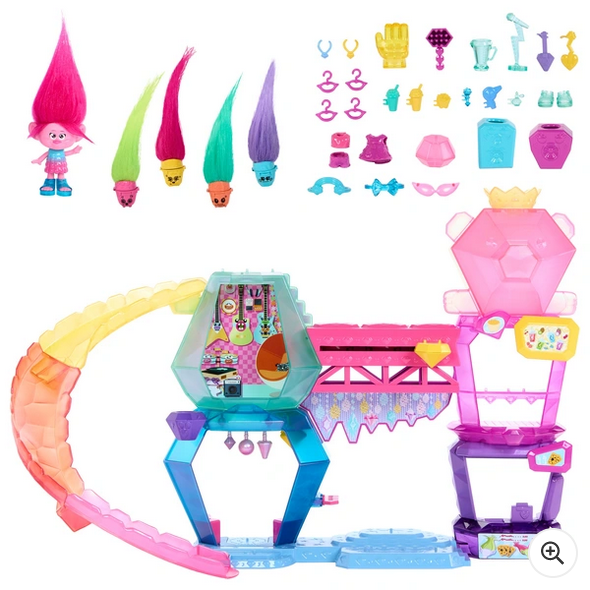 Trolls 3 Band Together Mount Rageous Playset with Queen Poppy Doll