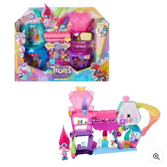 Trolls 3 Band Together Mount Rageous Playset with Queen Poppy Doll