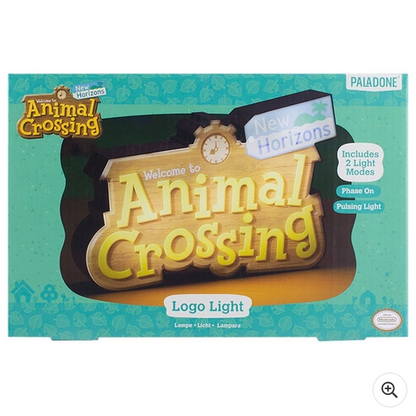 Animal Crossing: New Horizons Logo Light - Official Nintendo Paladone LED Lamp