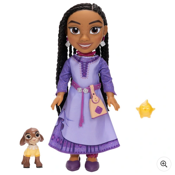 Disney Wish Singing Asha Doll with Valentino & Star