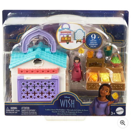 Disney Wish Dahlia’s Rosas Market Small Doll Playset
