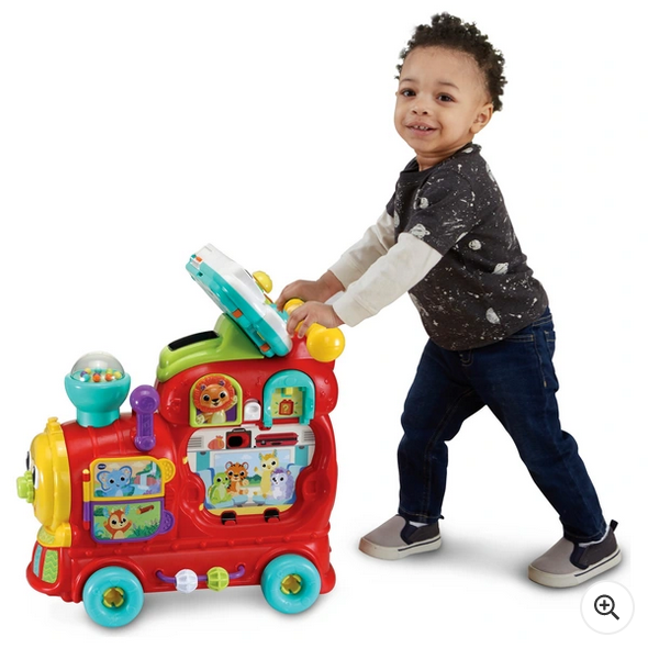 VTech 4-in-1 Alphabet Train Set Baby Walker with Lights Sounds and Songs