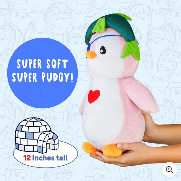 Pudgy Penguin Plush 30cm – Fish Outfit