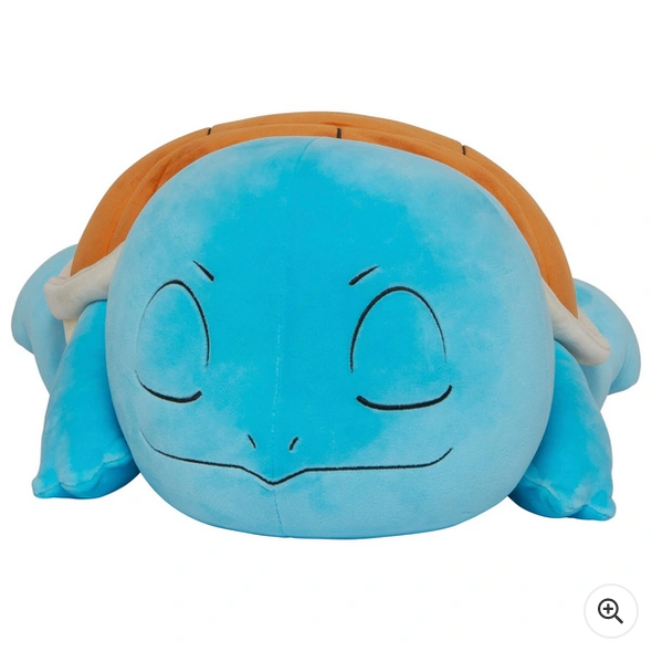 Pokemon 45cm Plush Sleeping Squirtle Soft Toy