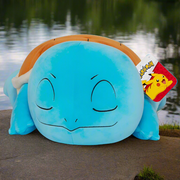 Pokemon 45cm Plush Sleeping Squirtle Soft Toy